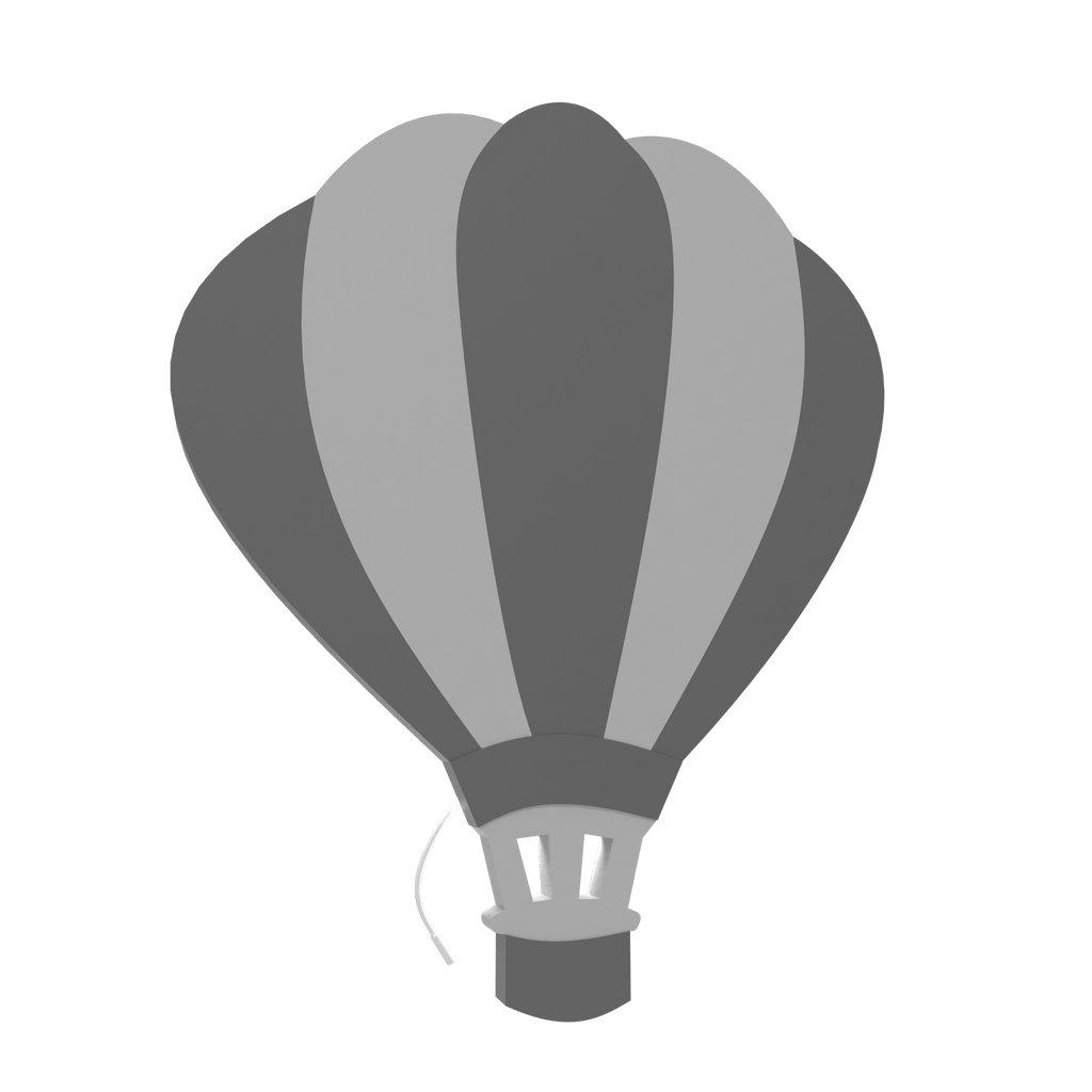 Applique murale chambre bébé air ballon gris