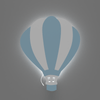 Lampe murale chambre bébé air ballon bleu