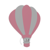 Luminaire murale chambre bébé air ballon rose