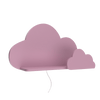Support murale lumineux pour chambre bébé nuage rose