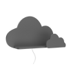 Support murale lumineux pour chambre enfant nuage gris