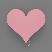 applique luminaire murale chambre bébé coeur rose