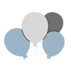 lampe murale chambre bébé quatre ballons bleu