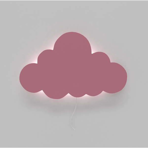 lampe murale nuage rose chambre bébé