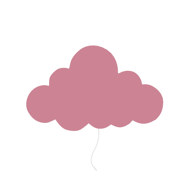 lampe murale nuage rose chambre enfant
