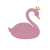 lampe murale pour chambre bébé cygne rose