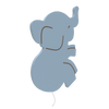 lampe murale pour enfant éléphanteau bleu