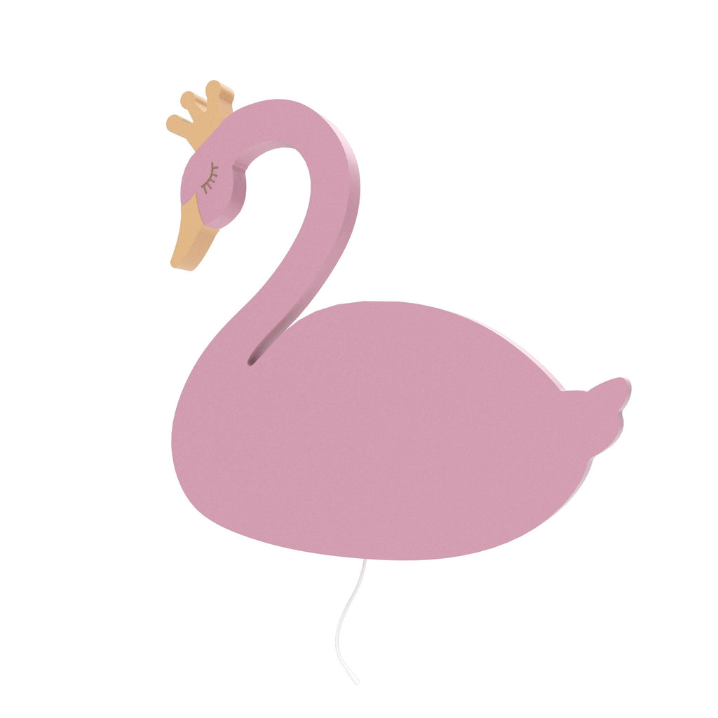 luminaire-murale-pour-chambre-bébé-cygne-rose-droit