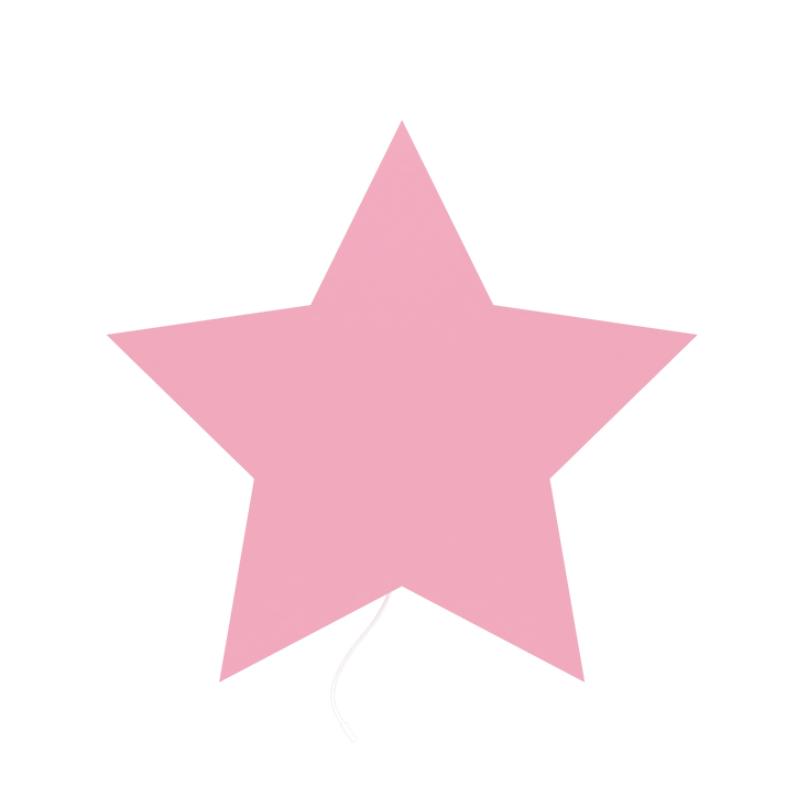 luminaire murale chambre bébé etoile rose
