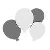 luminaire murale chambre bébé quatre ballons Gris