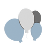 luminaire murale chambre bébé quatre ballons bleu
