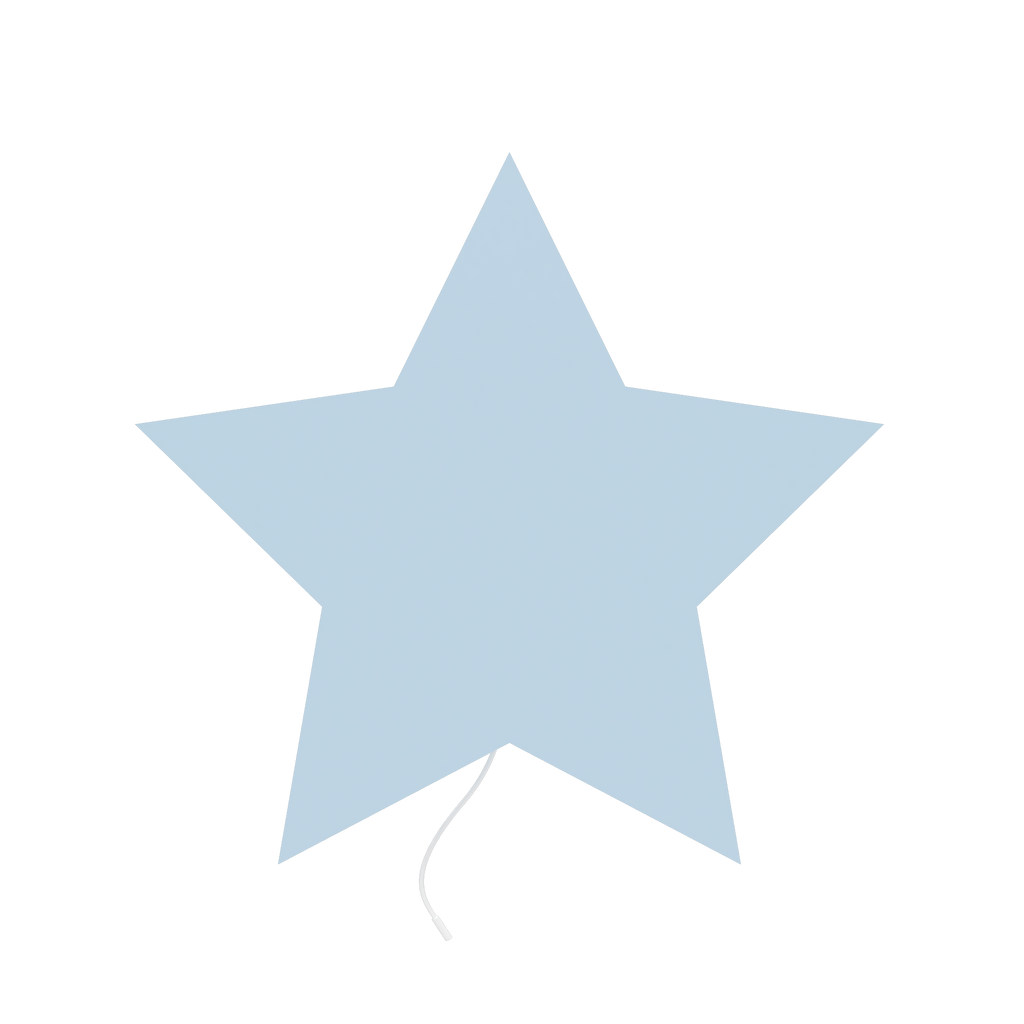 luminaire murale pour bébé étoile bleu