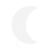 luminaire murale pour chambre enfant lune blanche