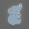luminaire murale pour enfant éléphant bleu